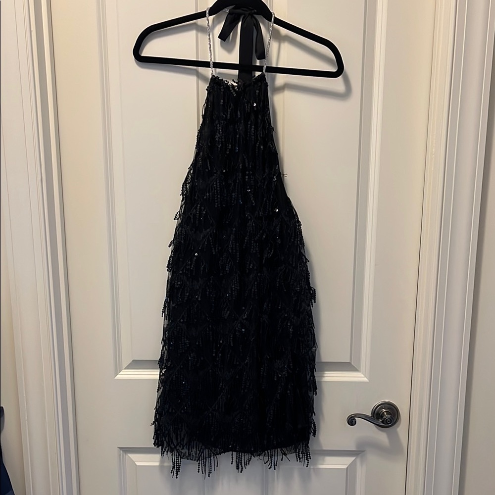 Lucy in the Sky Sparkling Black Dress